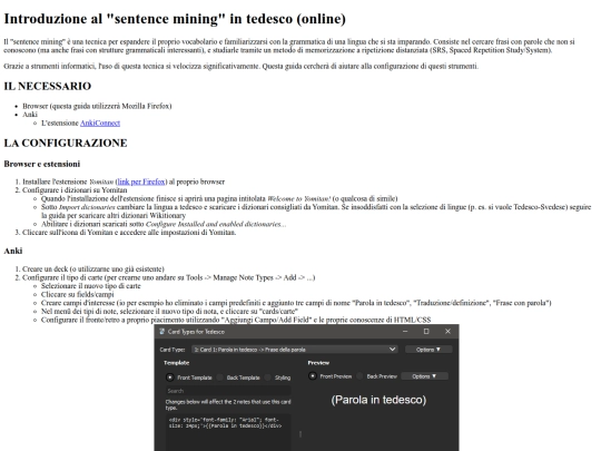 sentence-mining-tedesco screenshot