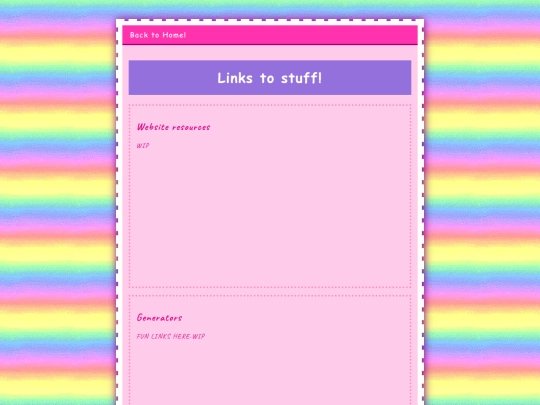 Links screenshot