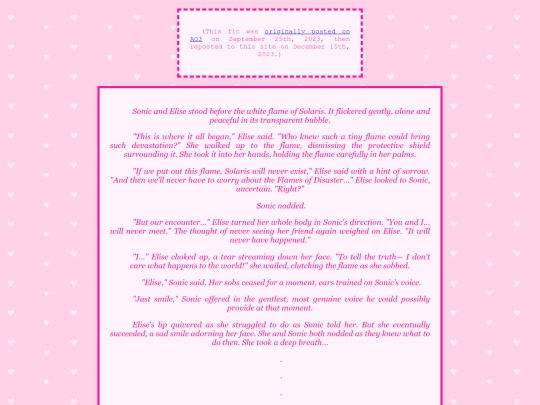fanfiction/fifteenforever screenshot