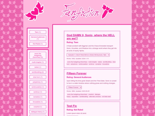 myfanfiction screenshot