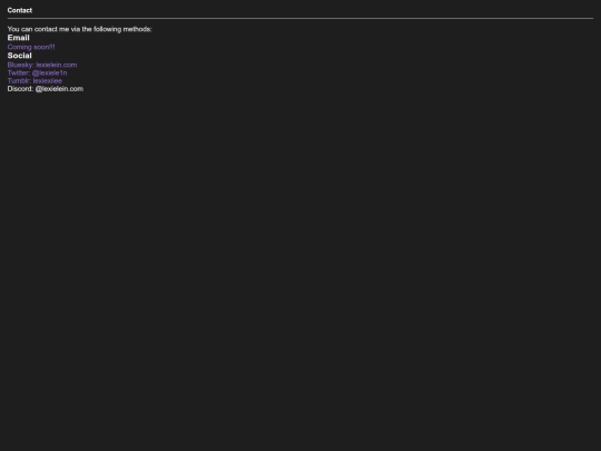 pages/contact screenshot