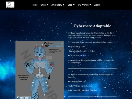 adoptables/cybercore-adoptable screenshot