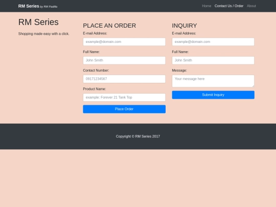 order screenshot