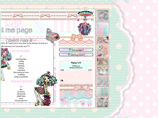 aboutmepage screenshot