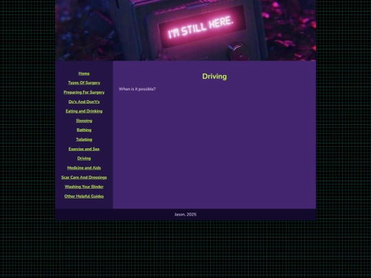Driving screenshot