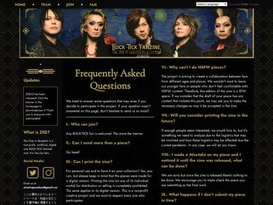 FAQ screenshot