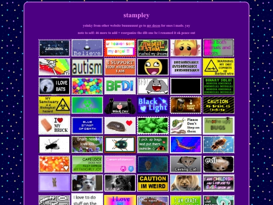 assets/stamps screenshot