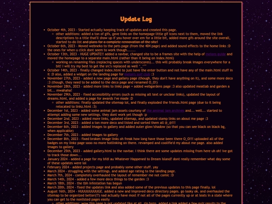 updates screenshot
