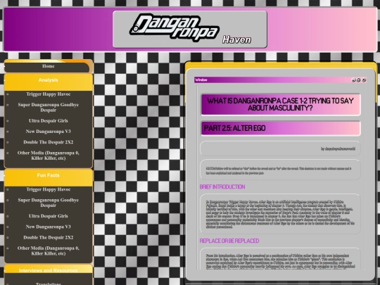 danganronpahavenanalysistriggerhappyhavocalterego screenshot