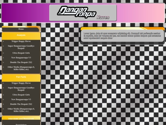 danganronpahaveninterviewsandresourcesinterviews screenshot
