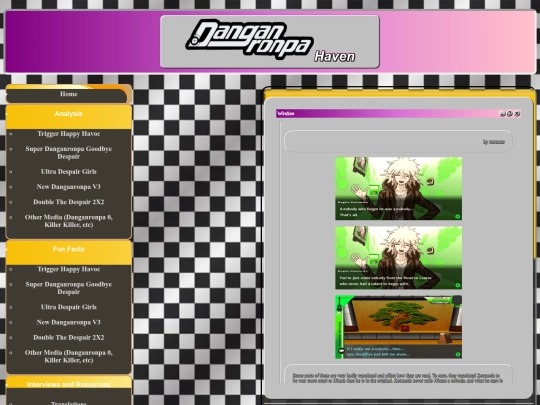 danganronpahaveninterviewsandresourcestranslationshajimehinata screenshot