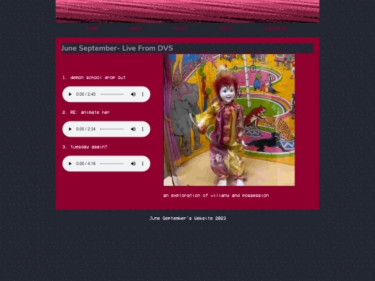music/livefromdvs/page screenshot
