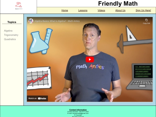 CA1/videosalgebra screenshot