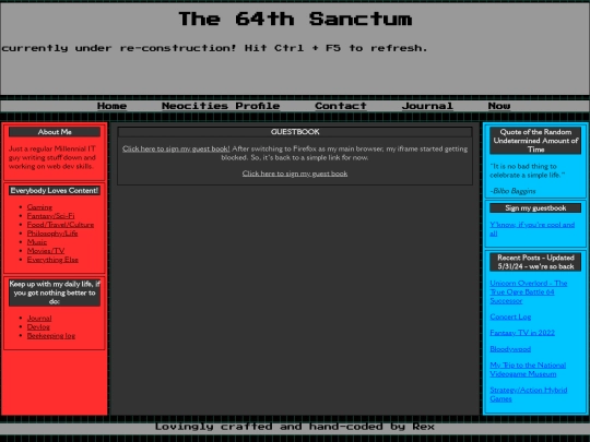 Contentpages/Guestbook screenshot