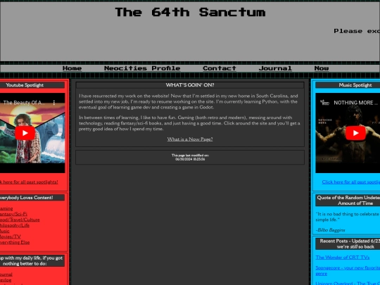 Contentpages/Now screenshot