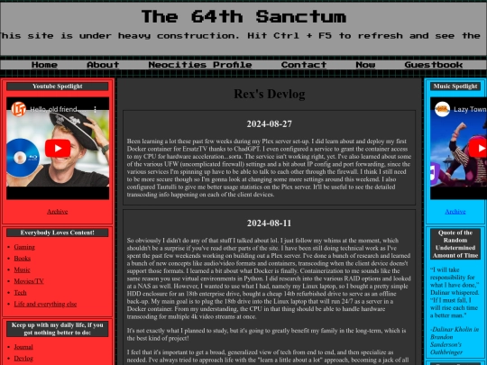 Contentpages/devlog screenshot