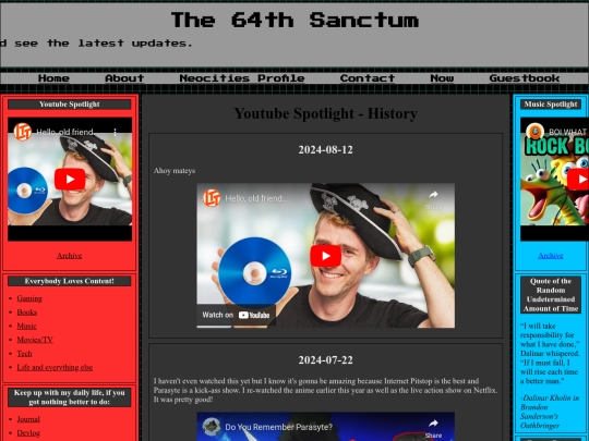 Contentpages/youtubespotlight screenshot