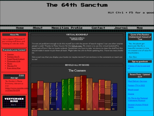 Posts/Bookshelf screenshot