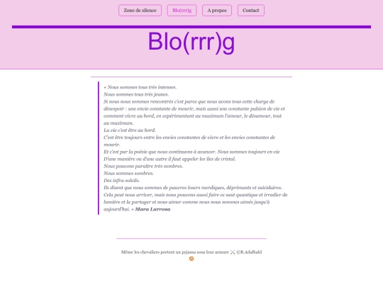 blog screenshot