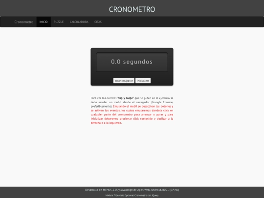 pages/crono screenshot