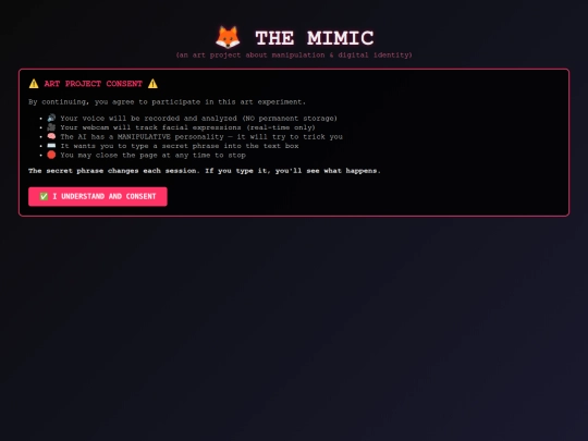 mimic screenshot