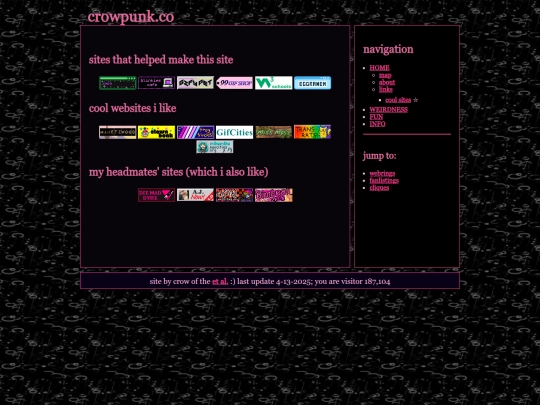 links/sites screenshot