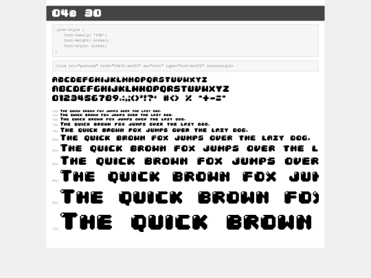 fonts/demo screenshot