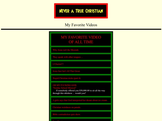 favorite-videos screenshot