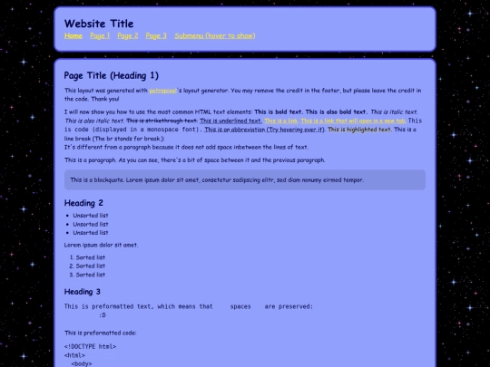 index screenshot