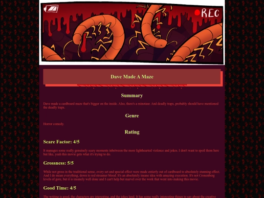 reviewspot/davemadeamaze screenshot