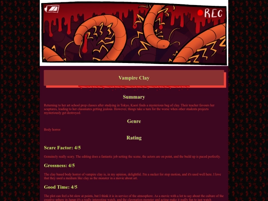 reviewspot/vampireclay screenshot