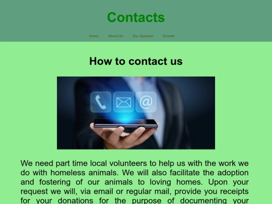contacts screenshot