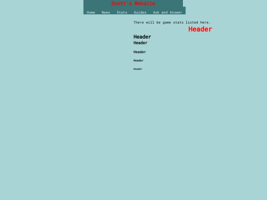 html/stats screenshot