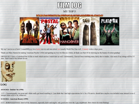 film-log screenshot