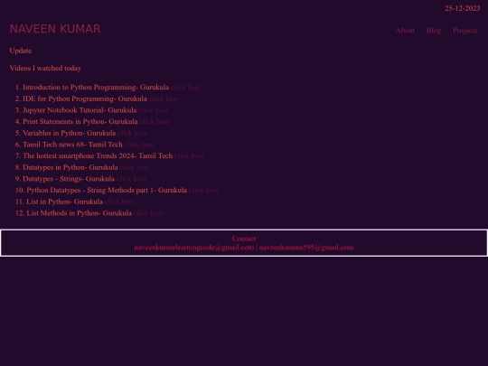 blog/25-12-2023 screenshot