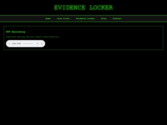 evidence screenshot