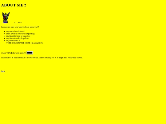 aboutme screenshot