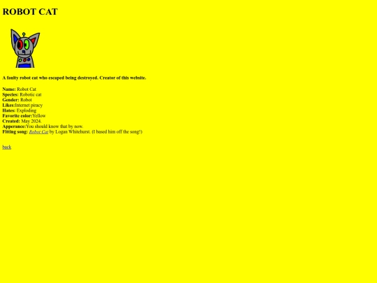 robotcatcharacter screenshot