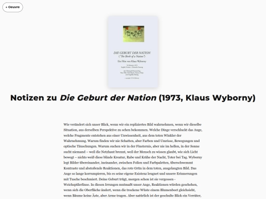 DieGeburtDerNation screenshot