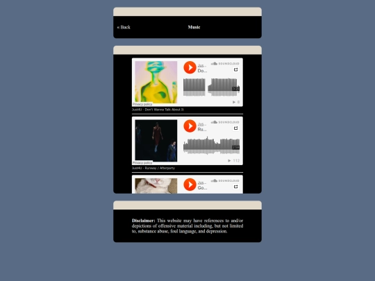 Music screenshot
