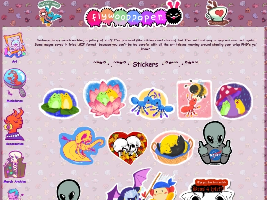 mercharchive screenshot