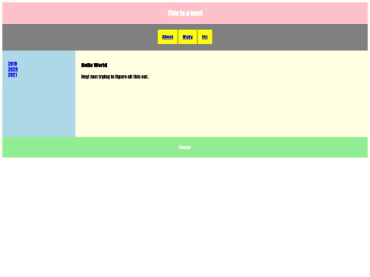 test screenshot