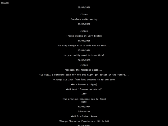 changelog screenshot