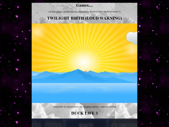 games screenshot