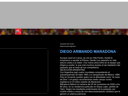 paginas/Leyendas screenshot
