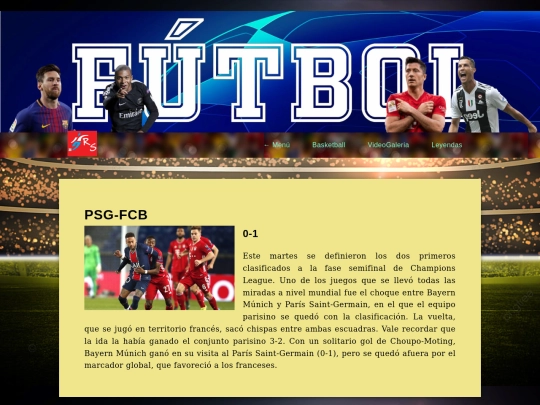 paginas/futbol screenshot