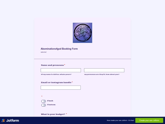 Booking Form/BookingForm screenshot