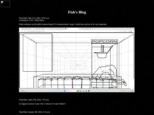 Blog screenshot