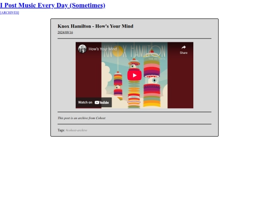 ipostmusic/2024-09-16_knox_hamilton-how's_your_mind screenshot