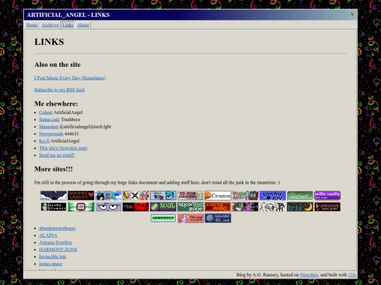 links screenshot